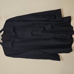 Bruno Conte 20 36/47 Black Dress Shirt W Cuffs
